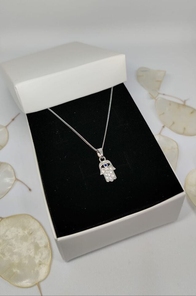 Çelik Fatma Ana Eli Silver Kolye