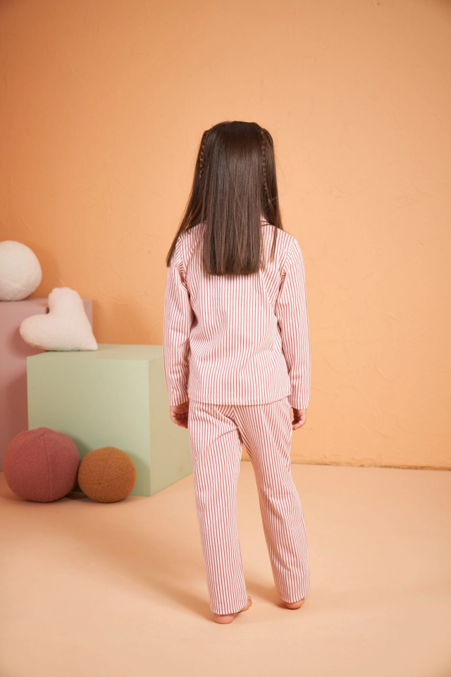Pjs 28002 Çocuk Düğmeli Pijama Takım