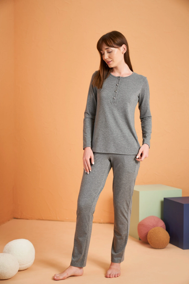 PJS 28048 Kadın Patlı Pijama Takım