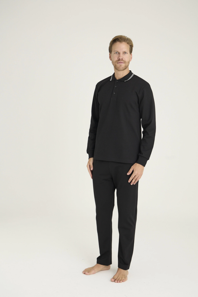 Kocabey 6014 Erkek Triko Yaka Pijama Takım