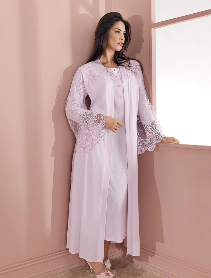 Espuar 737 Penye Uzun Gecelik Sabahlık Takım