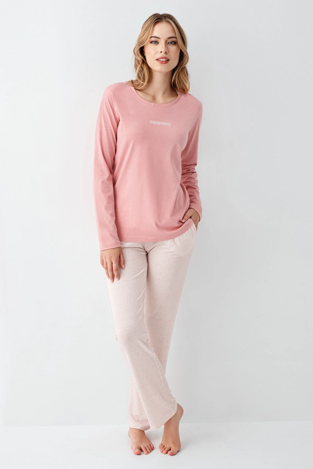 Arnetta 3417-S Kadın Uzun Kol Pijama Takım