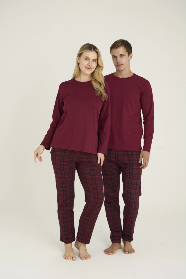 Kocabey 9273-K Kadın O.Yaka Pijama Takım