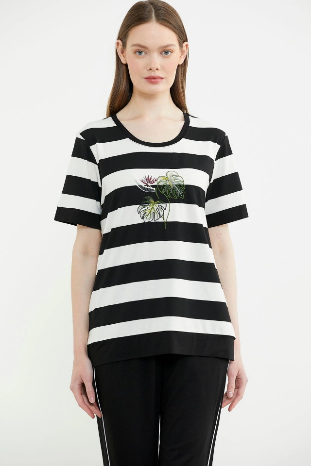 Sementa 76476 Rahat Kalıp Çizgili Pantolon Takım