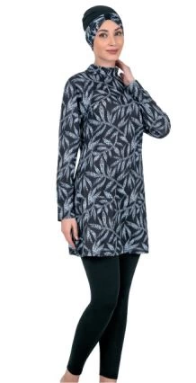 Fantasy 3304 Bayan Desenli Tesettür Mayo