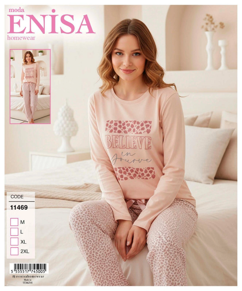Enisa 11469 Kadın Uzun Kol Pijama Takımı