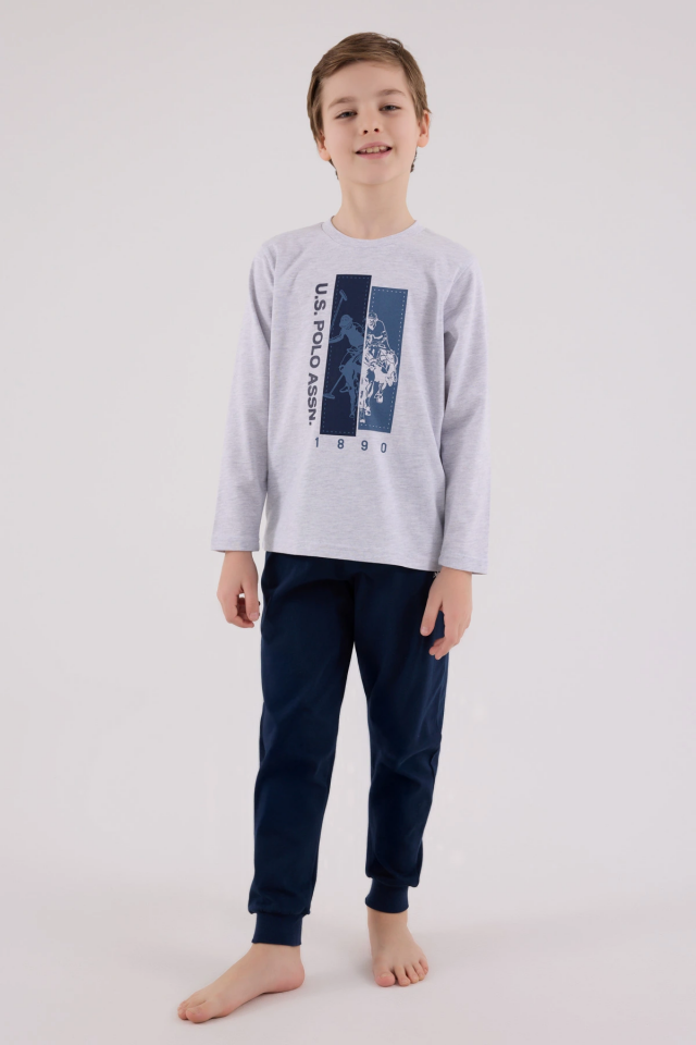 U.S. Polo Assn Kids 2206-G Erkek Çocuk Pijama Takım