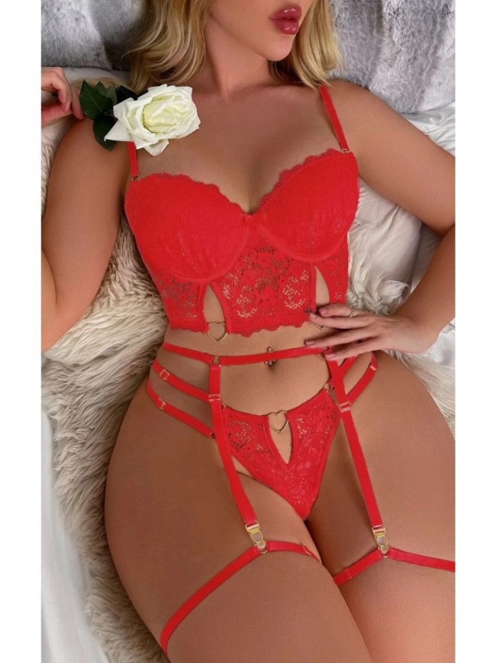 For Dreams 8406 Seksi Siyah Büstiyerli Takım