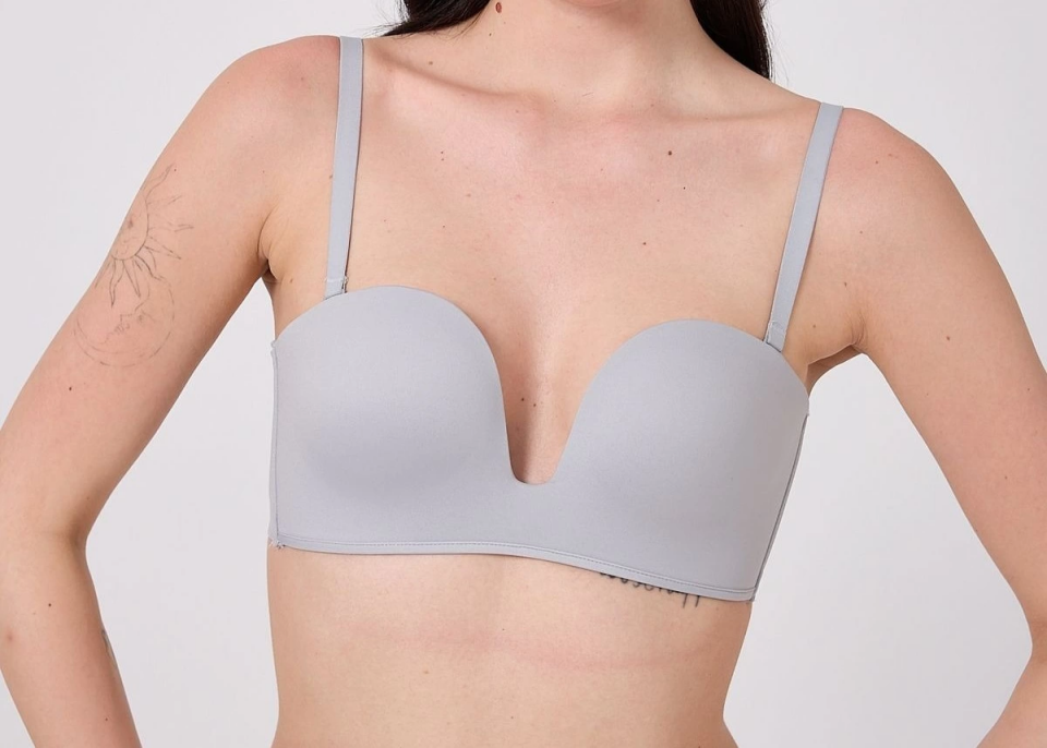 Freshness MSF05 Destekli V Dekolte Lazer Kesim Sütyen