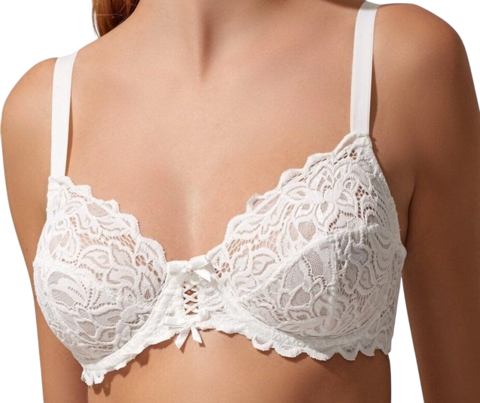 Nurteks 1050 Kadın Balenli Dantelli Toparlayıcı Sütyen