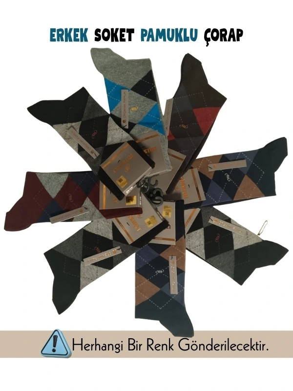 Mısırlı 60010 Erkek Pamuk Soket Çorap