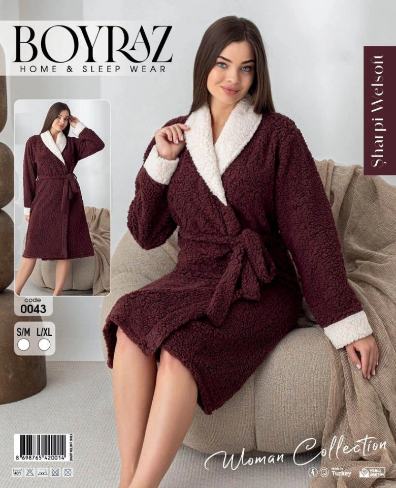 Boyraz 0043 Kadın Sharpi Welsolf Sabahlık