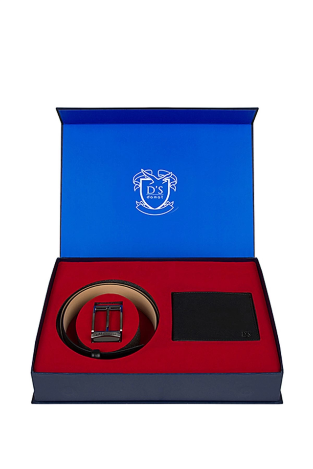 D'S Damat 903 Deri Kemer Cüzdan Set