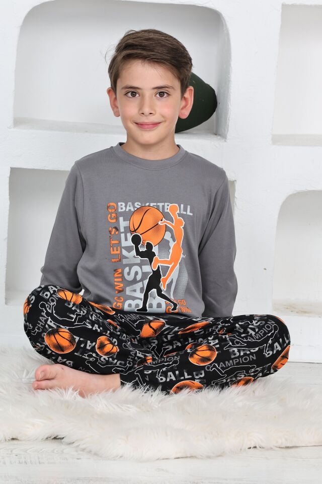 Kapitex 5153 Erkek Çocuk Uzun Kol Pijama Takımı