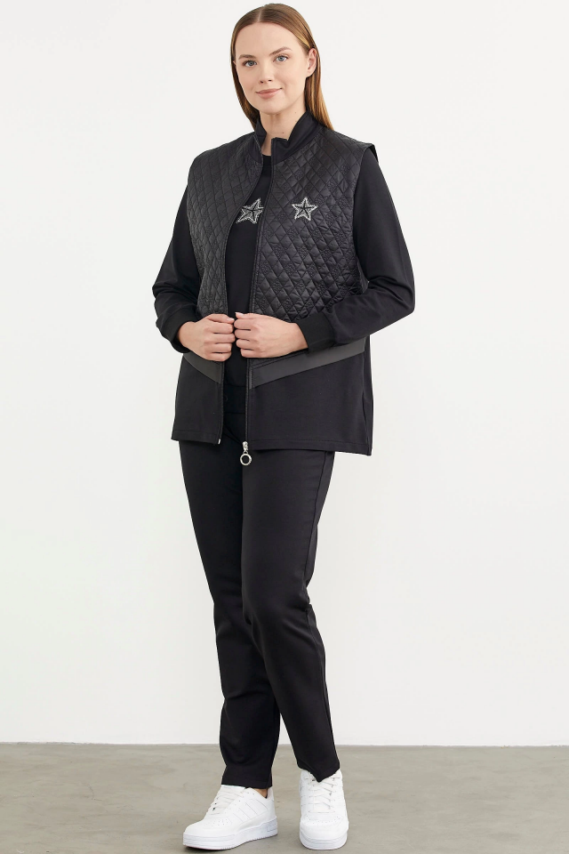 Sementa 76316 Kapitone Yelekli Üçlü Eşofman Takım