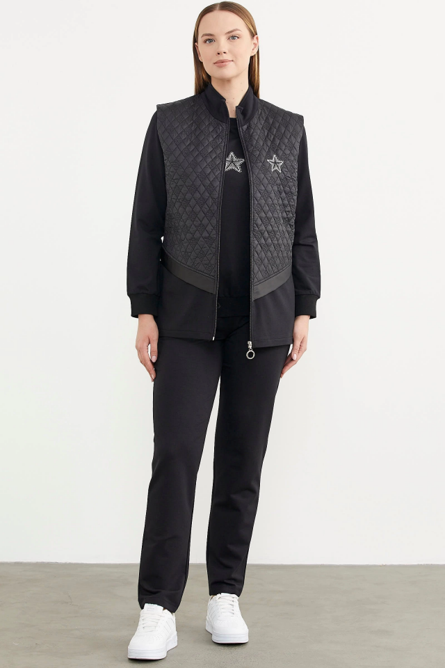 Sementa 76316 Kapitone Yelekli Üçlü Eşofman Takım