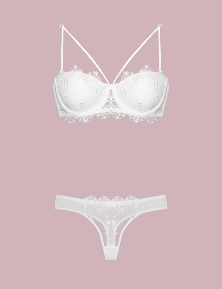 Nurteks 4591 Destekli Dantelli Sütyen Takım