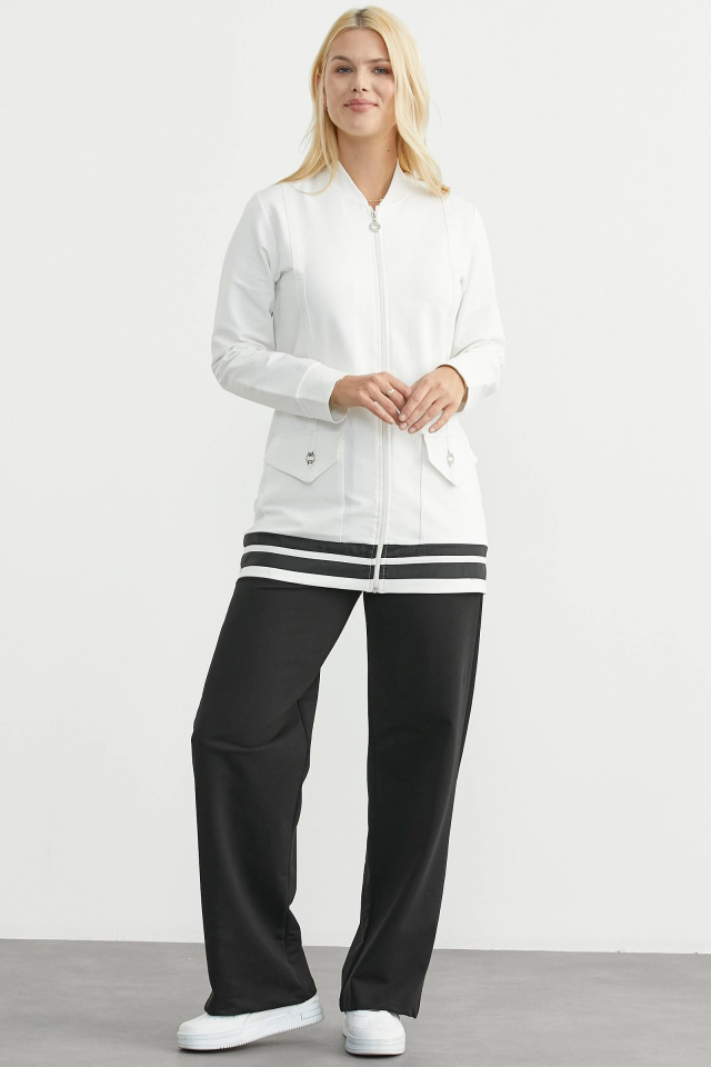 Sementa 76511 Tam Fermuarlı Tunik Eşofman Takım