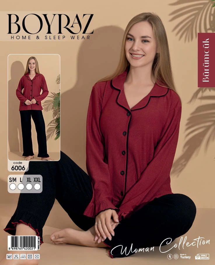 Boyraz 6006 Bürümcük Kumaş Pinterest Pijama Takımı