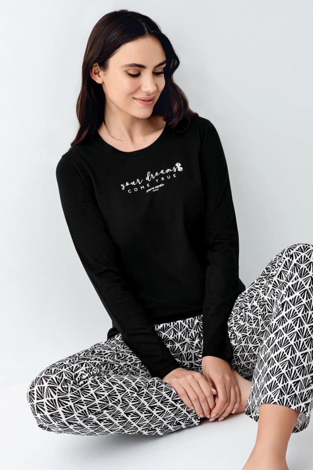 Pierre Cardin 9068-S Kadın Uzun Kol Pijama Takım