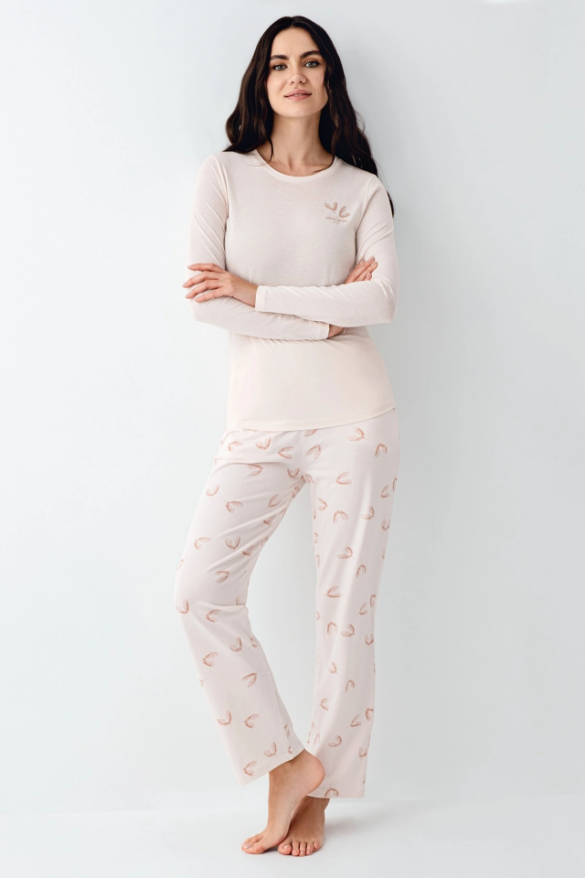 Pierre Cardin 9061-S Kadın Uzun Kol Pijama Takım