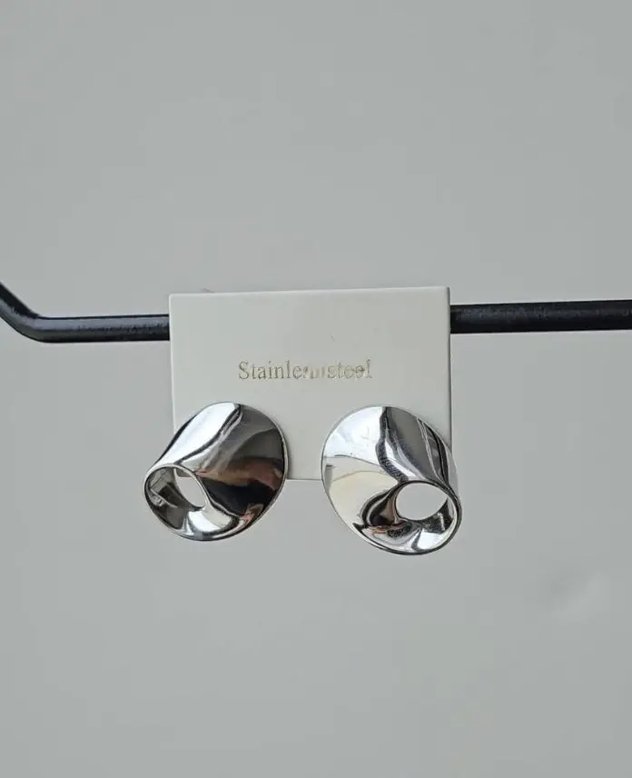 Çelik Vintage Silver Küpe